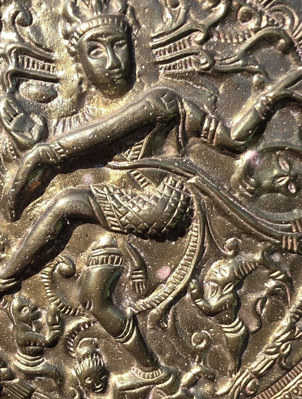 Vintage Indian Brass Wall Plates - Shiva & Ganesha (Set or Separate)